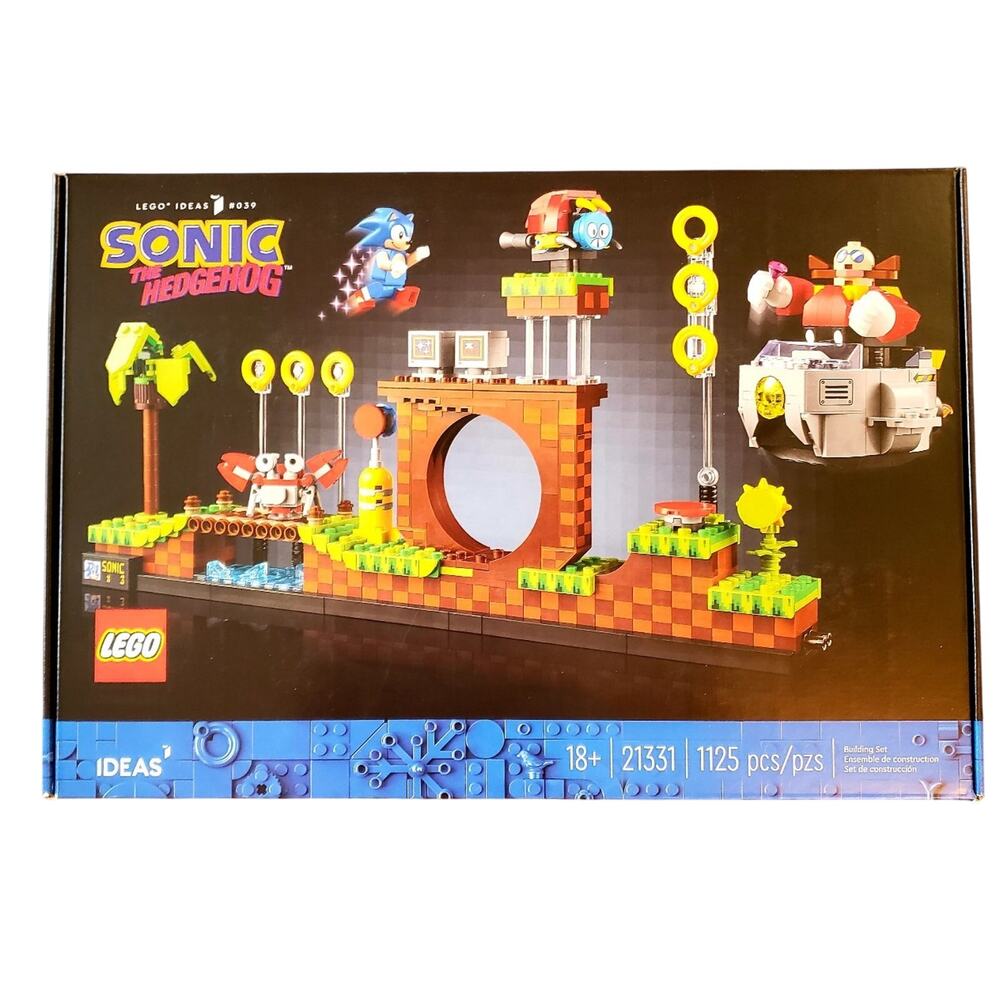 LEGO Ideas 21331 Sonic The Hedgehog New In Sealed Box 1125 Pcs Retired Set